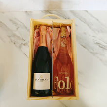 Load image into Gallery viewer, Sparkling & Still Pink in Wooden Gift Box