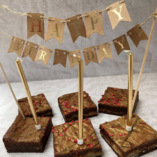 Load image into Gallery viewer, Happy birthday brownies with bunting | Barbury Hill