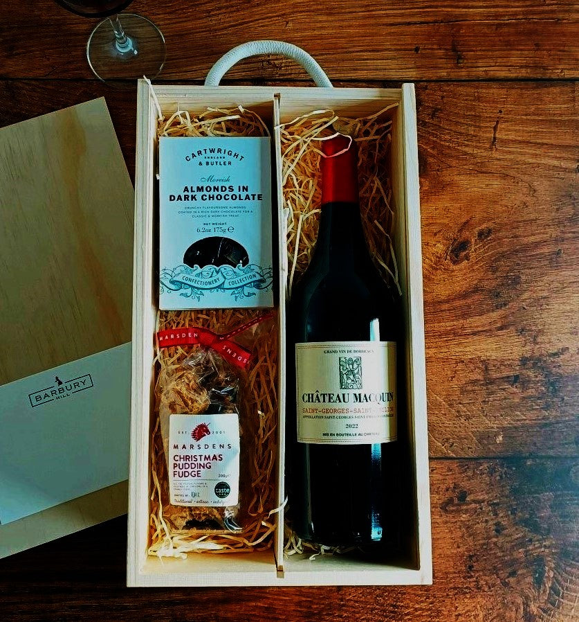 Red Wine, Christmas Pudding Fudge & Chocolate