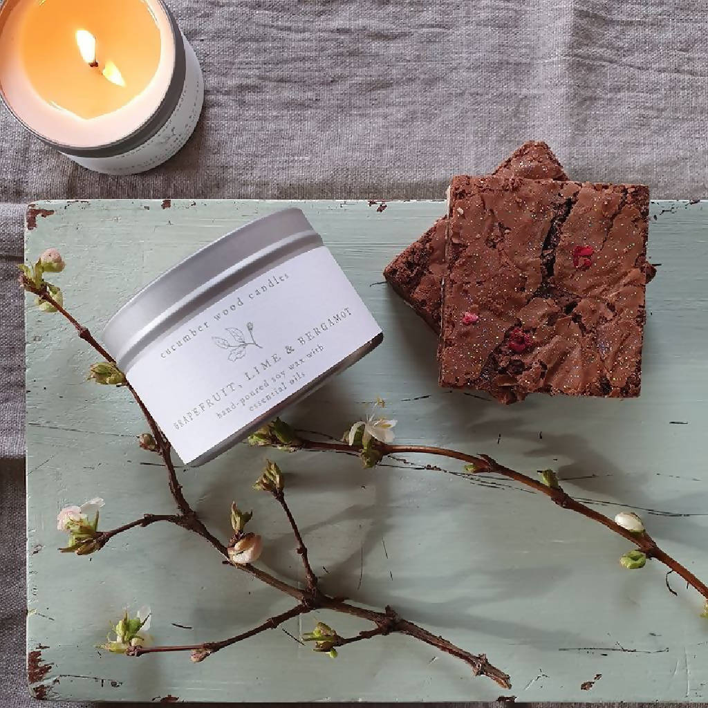 The Brownie & Festive Candle Gift Box (Box of 6 or 12)
