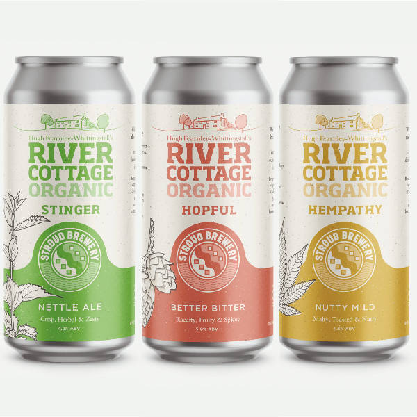 Mixed Case of River Cottage Organic Beer (12 x 440ml cans)