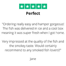 Load image into Gallery viewer, Smoked Fish Box Testimonial | Barbury Hill
