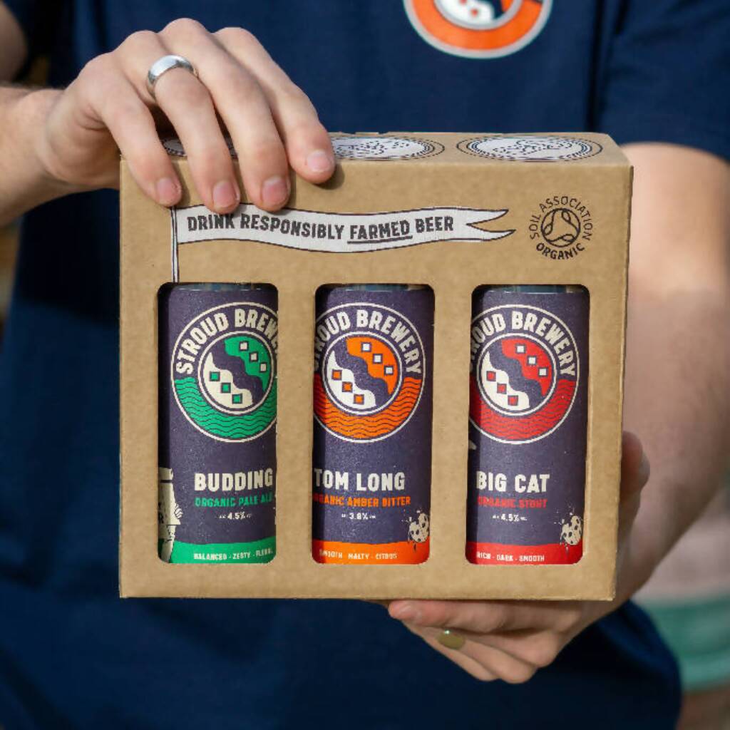 Organic Beer Gift Box (3 x 440 ml cans)